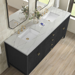 James Martin Myrrin 72" Double Vanity with 3 CM Countertop & FreePower Wireless Charger