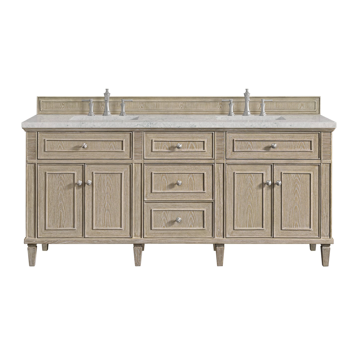 James Martin Lorelai 72" Double Vanity with 3 CM Countertop & FreePower Wireless Charger