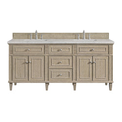 James Martin Lorelai 72" Double Vanity with 3 CM Countertop & FreePower Wireless Charger