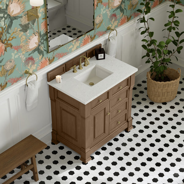 James Martin Brookfield 36" Single Vanity with 3 CM Countertop - Luxe Bathroom Vanities