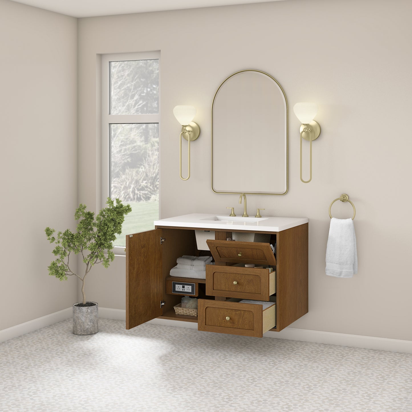 James Martin Laurent 36" Single Vanity with 3 CM Countertop