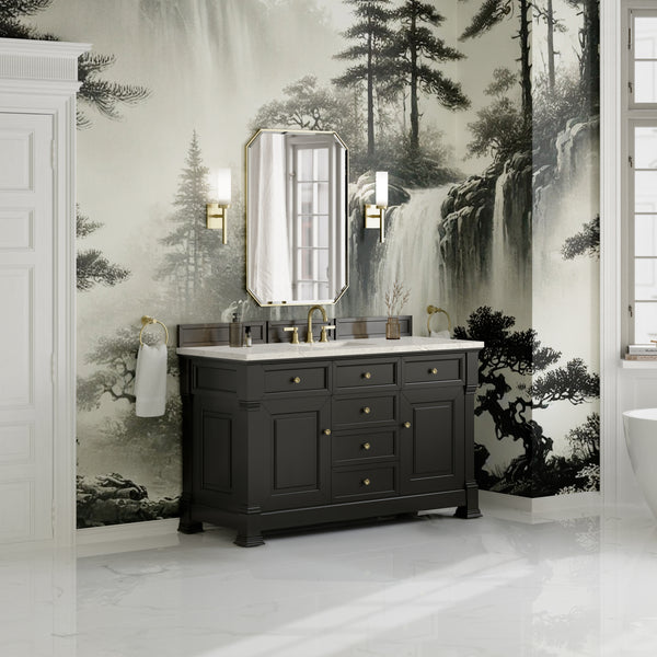James Martin Brookfield 60" Single Vanity with 3CM Countertop & FreePower Wireless Charger