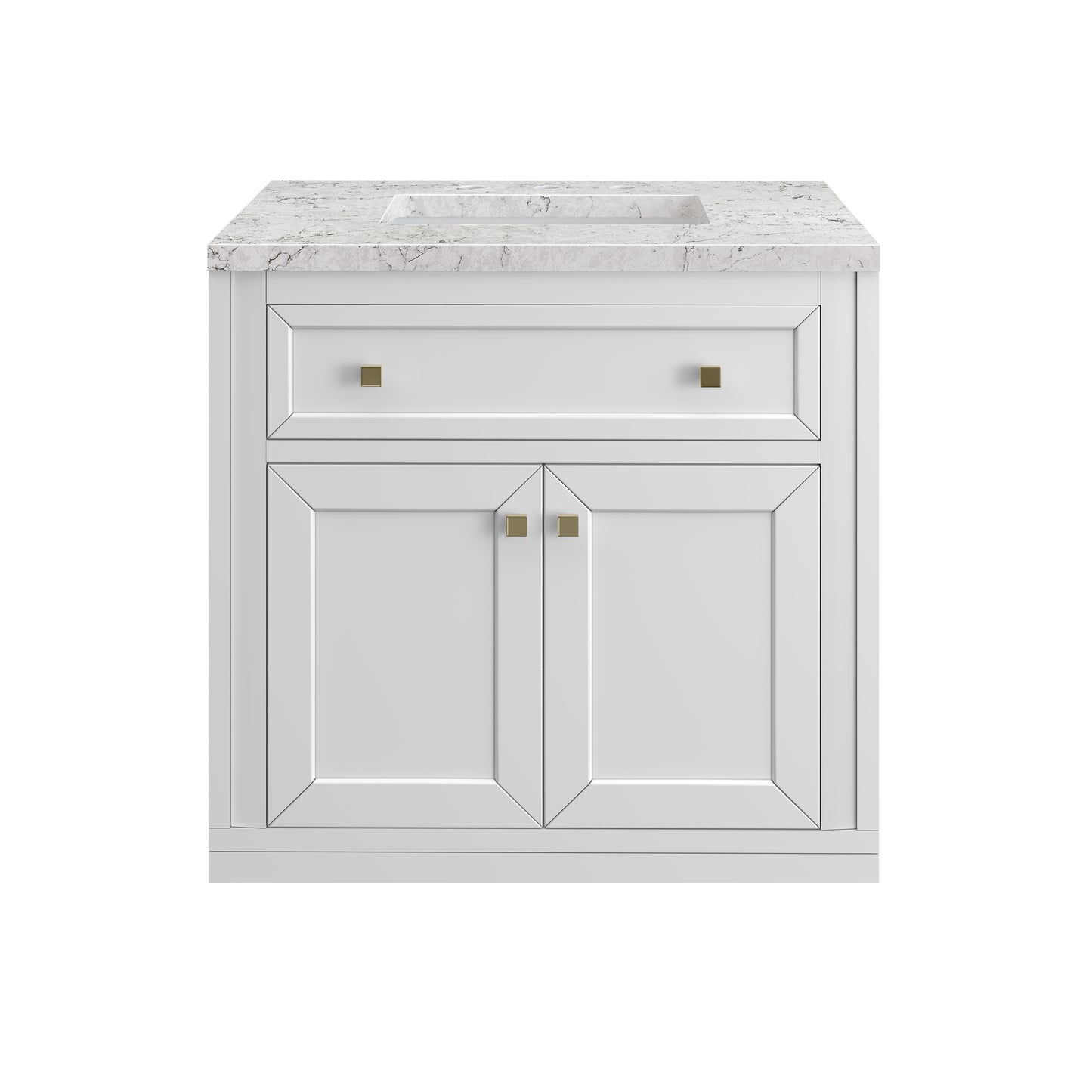 James Martin Chicago 30" Single Vanity with 3 CM Countertop