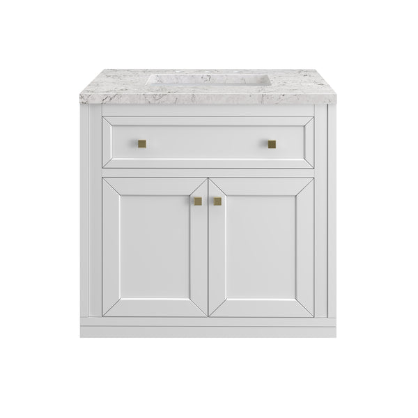 James Martin Chicago 30" Single Vanity with 3 CM Countertop
