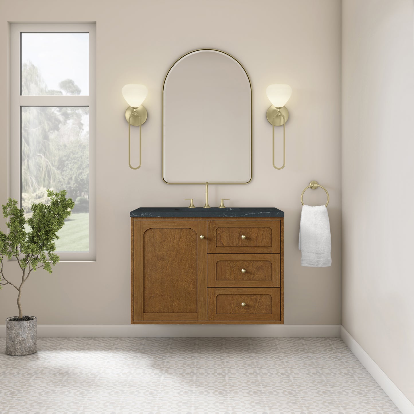 James Martin Laurent 36" Single Vanity with 3 CM Countertop