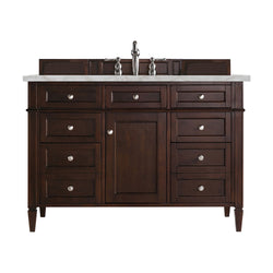 James Martin Brittany 48" Single Vanity with 3 CM Countertop & FreePower Wireless Charger