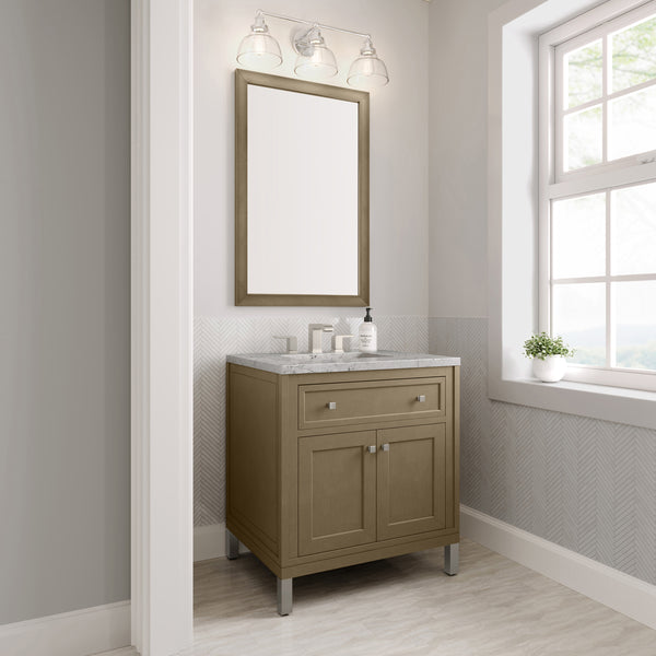 James Martin Chicago 30" Single Vanity with 3 CM Countertop
