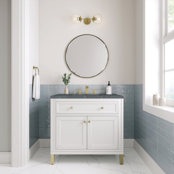 James Martin Chicago 36" Single Vanity with 3 CM Countertop