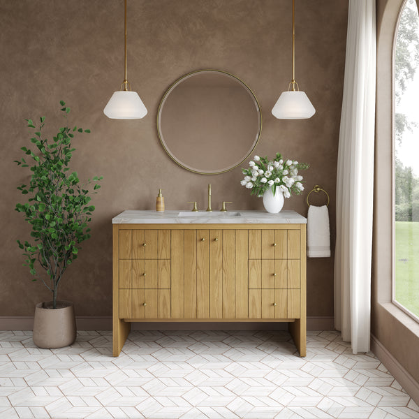 James Martin Hudson 48" Single Vanity with 3 CM Countertop