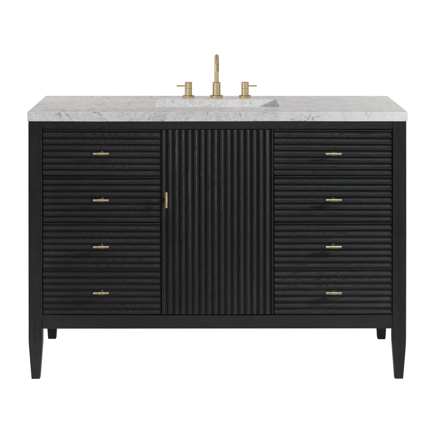 James Martin Myrrin 48" Single Vanity with 3 CM Countertop & FreePower Wireless Charger