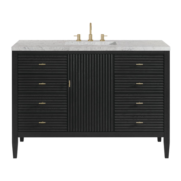 James Martin Myrrin 48" Single Vanity with 3 CM Countertop & FreePower Wireless Charger