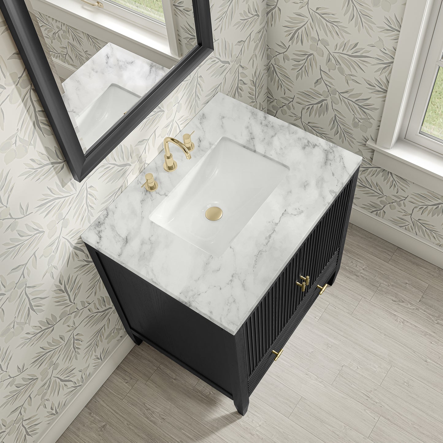 James Martin Myrrin 30" Single Vanity with 3 CM Countertop