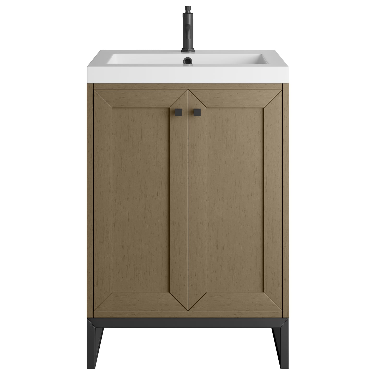 James Martin Chianti Single Vanity with White Glossy Composite Stone Top