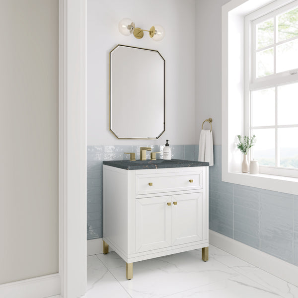 James Martin Chicago 30" Single Vanity with 3 CM Countertop