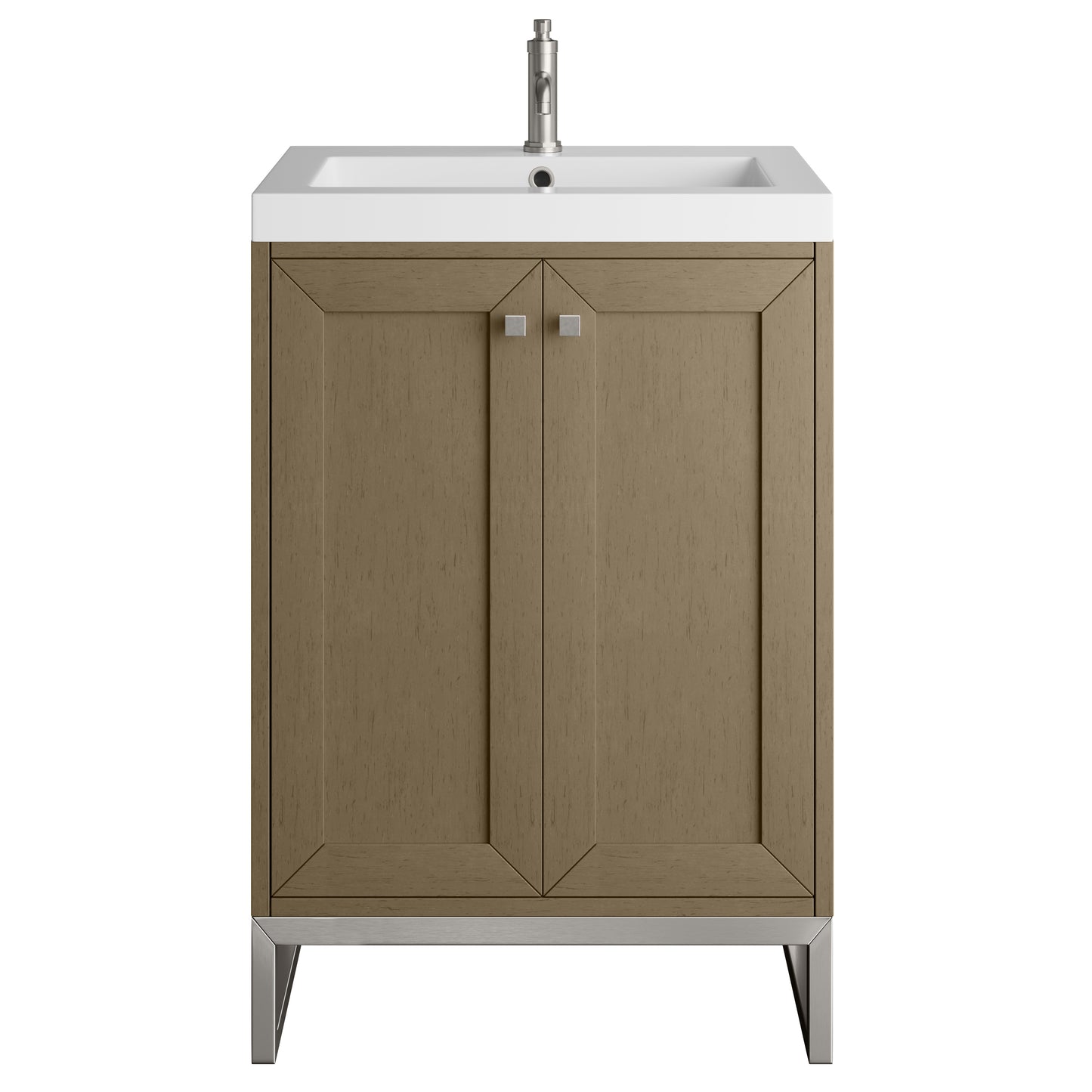James Martin Chianti Single Vanity with White Glossy Composite Stone Top