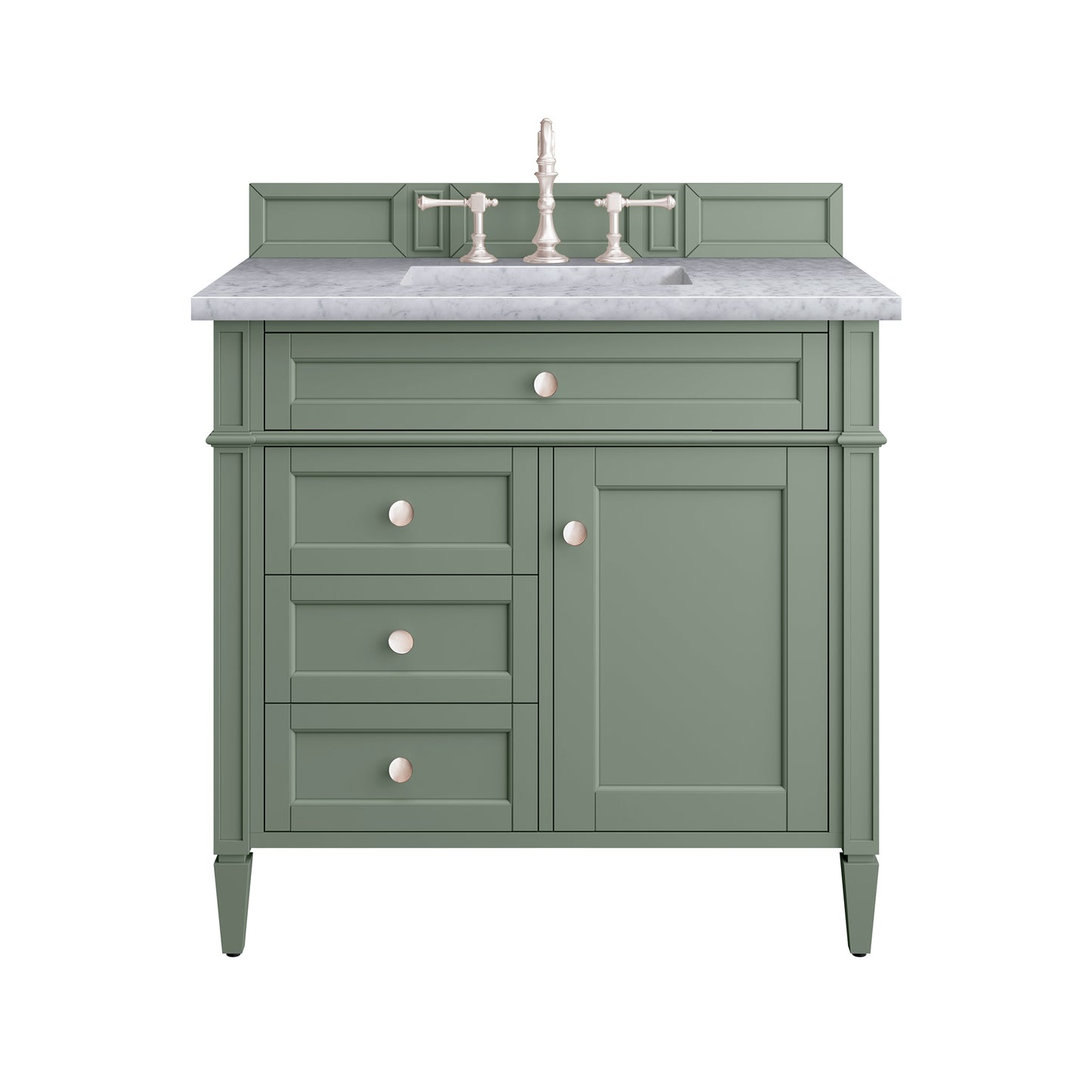 James Martin Brittany 36" Single Vanity with 3 Countertop