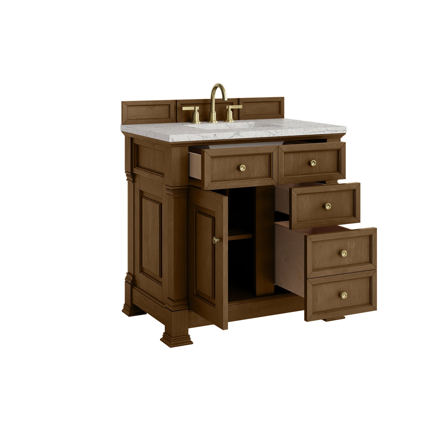 James Martin Brookfield 36" Single Vanity with 3 CM Countertop - Luxe Bathroom Vanities