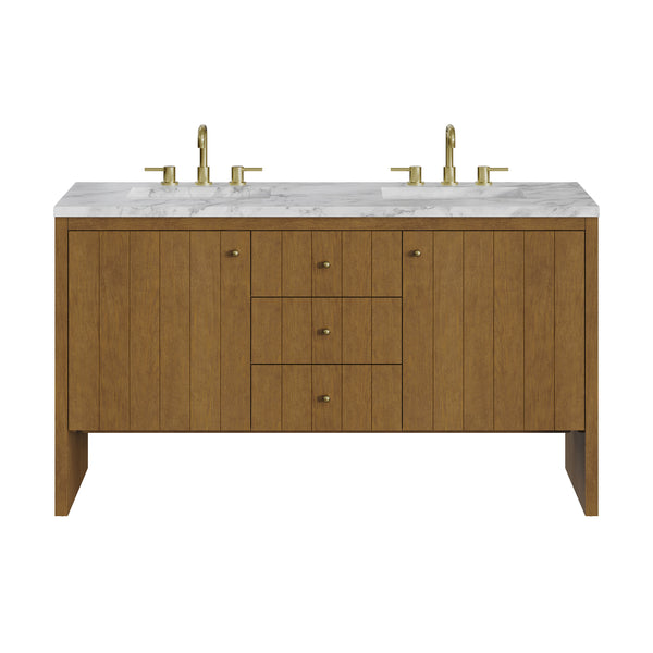 James Martin Hudson 60" Double Vanity with 3 CM Countertop