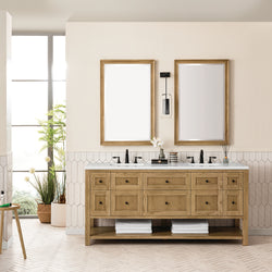 James Martin Breckenridge 72" Double Vanity w/ 3 CM Countertop