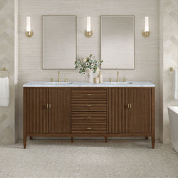James Martin Myrrin 72" Double Vanity with 3 CM Countertop