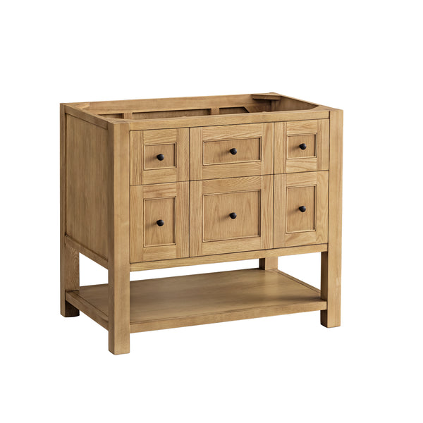 James Martin Breckenridge 36" Single Vanity, Light Natural Oak, Caninet Only - Luxe Bathroom Vanities