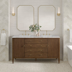 James Martin Myrrin 60" Double Vanity with 3 CM Countertop