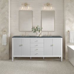 James Martin Myrrin 72" Double Vanity with 3 CM Countertop