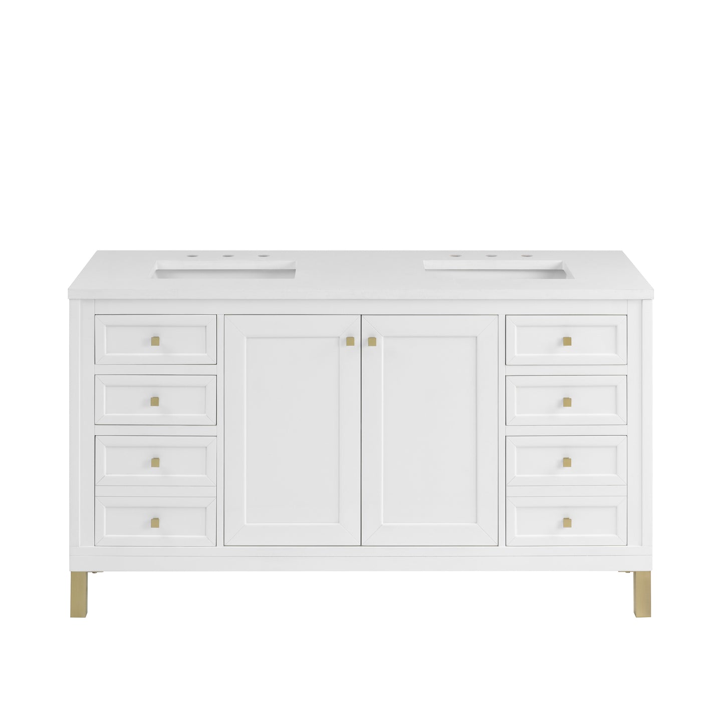 James Martin Chicago 60" Double Vanity with 3 CM Countertop