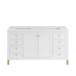 James Martin Chicago 60" Double Vanity with 3 CM Countertop