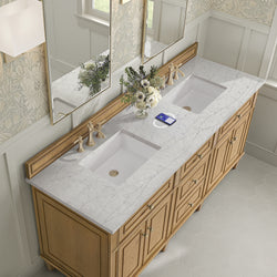 James Martin Lorelai 72" Double Vanity with 3 CM Countertop & FreePower Wireless Charger