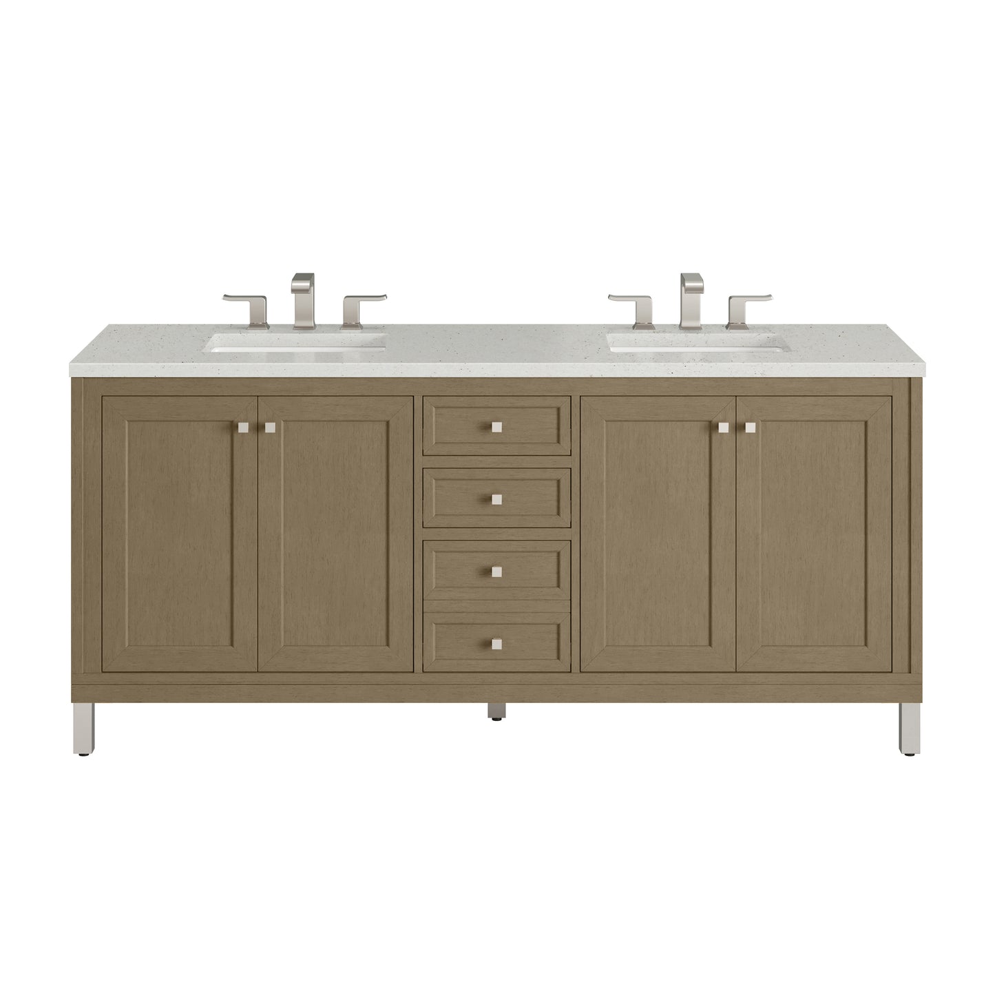 James Martin Chicago 72" Double Vanity with 3 CM Countertop