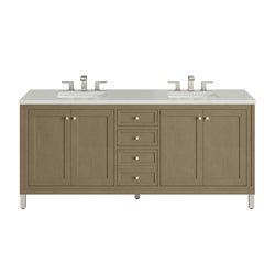 James Martin Chicago 72" Double Vanity with 3 CM Countertop