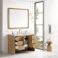 James Martin Hudson 48" Single Vanity, Light Natural Oak - Luxe Bathroom Vanities