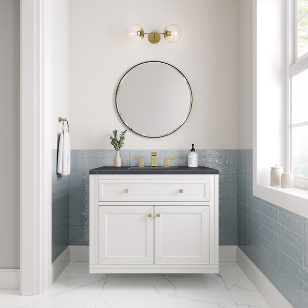 James Martin Chicago 36" Single Vanity with 3 CM Countertop