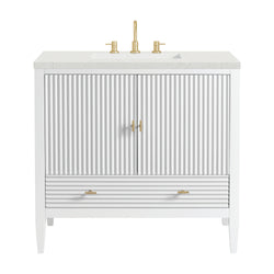 James Martin Myrrin 36" Single Vanity with 3 CM Countertop