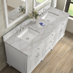 James Martin Lorelai 72" Double Vanity with 3 CM Countertop & FreePower Wireless Charger