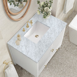 James Martin Myrrin 36" Single Vanity with 3 CM Countertop