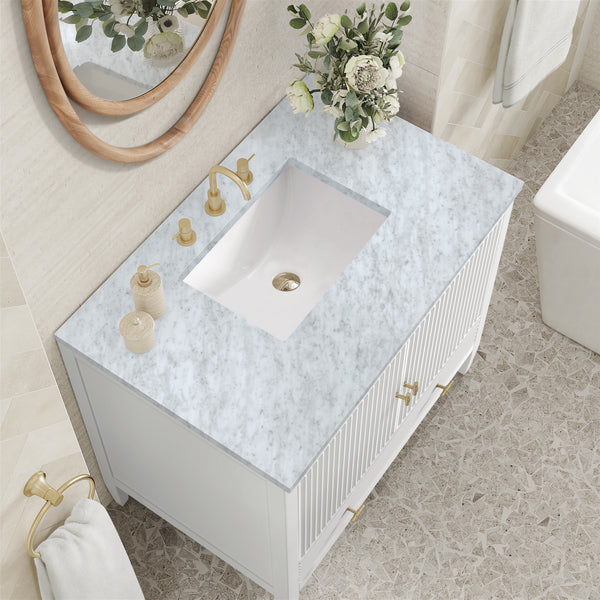 James Martin Myrrin 36" Single Vanity with 3 CM Countertop