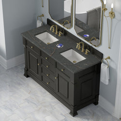 James Martin Brookfield 60" Double Vanity with 3 CM Countertop & FreePower Wireless Charger
