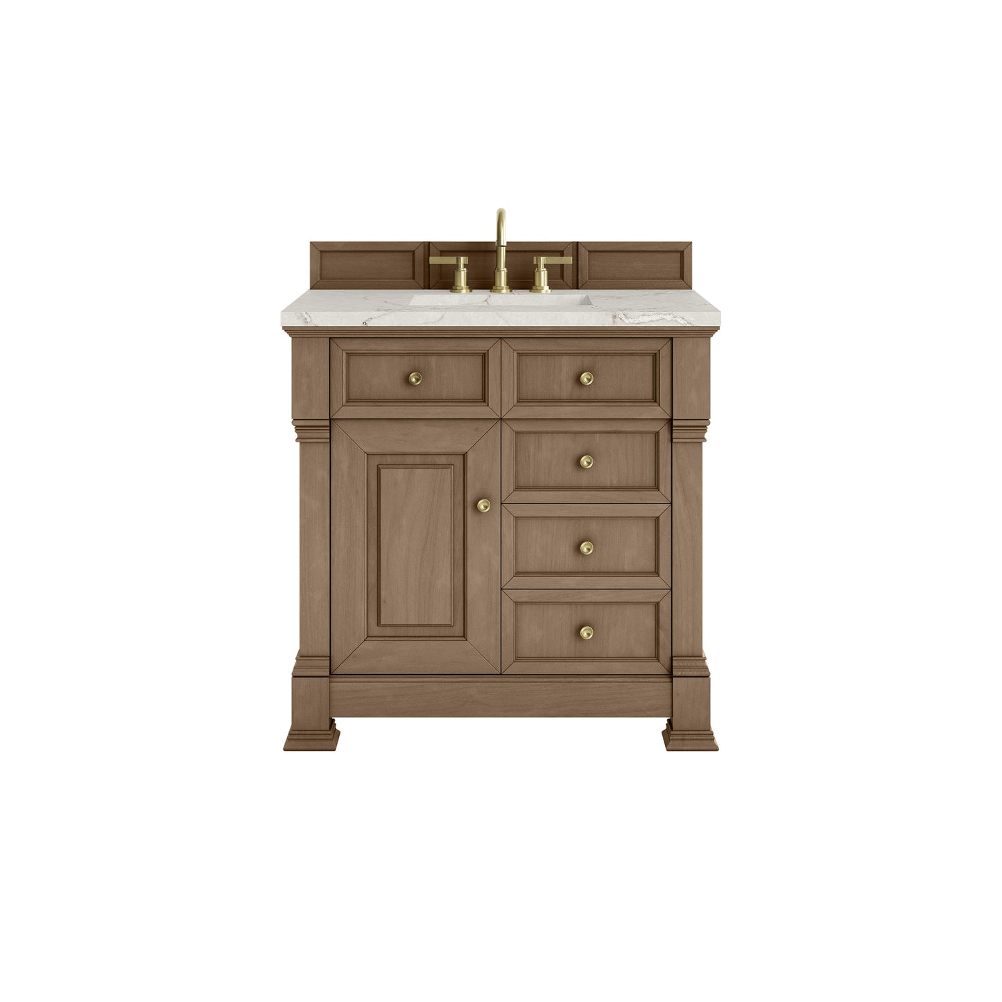 James Martin Brookfield 36" Single Vanity with 3 CM Countertop - Luxe Bathroom Vanities
