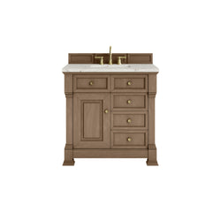 James Martin Brookfield 36" Single Vanity with 3 CM Countertop - Luxe Bathroom Vanities