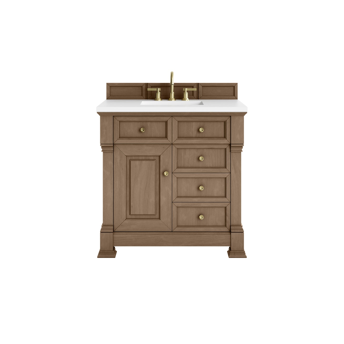 James Martin Brookfield 36" Single Vanity with 3 CM Countertop - Luxe Bathroom Vanities