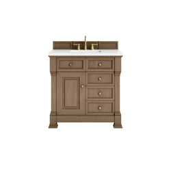 James Martin Brookfield 36" Single Vanity with 3 CM Countertop - Luxe Bathroom Vanities