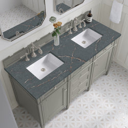 James Martin Brittany 60" Double Vanity with 3 CM Countertop