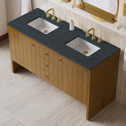 James Martin Hudson 60" Double Vanity with 3 CM Countertop