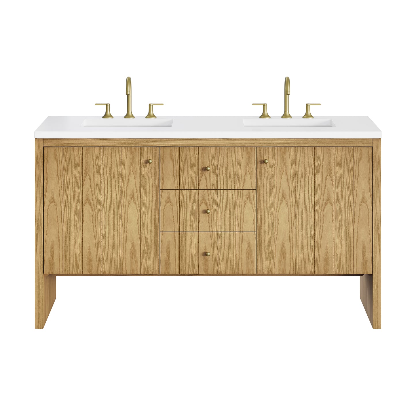 James Martin Hudson 60" Double Vanity with 3 CM Countertop