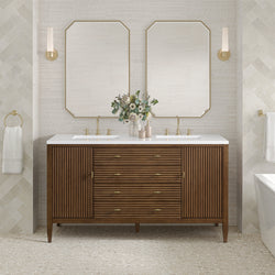 James Martin Myrrin 60" Double Vanity with 3 CM Countertop