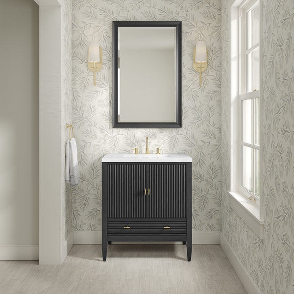 James Martin Myrrin 30" Single Vanity with 3 CM Countertop