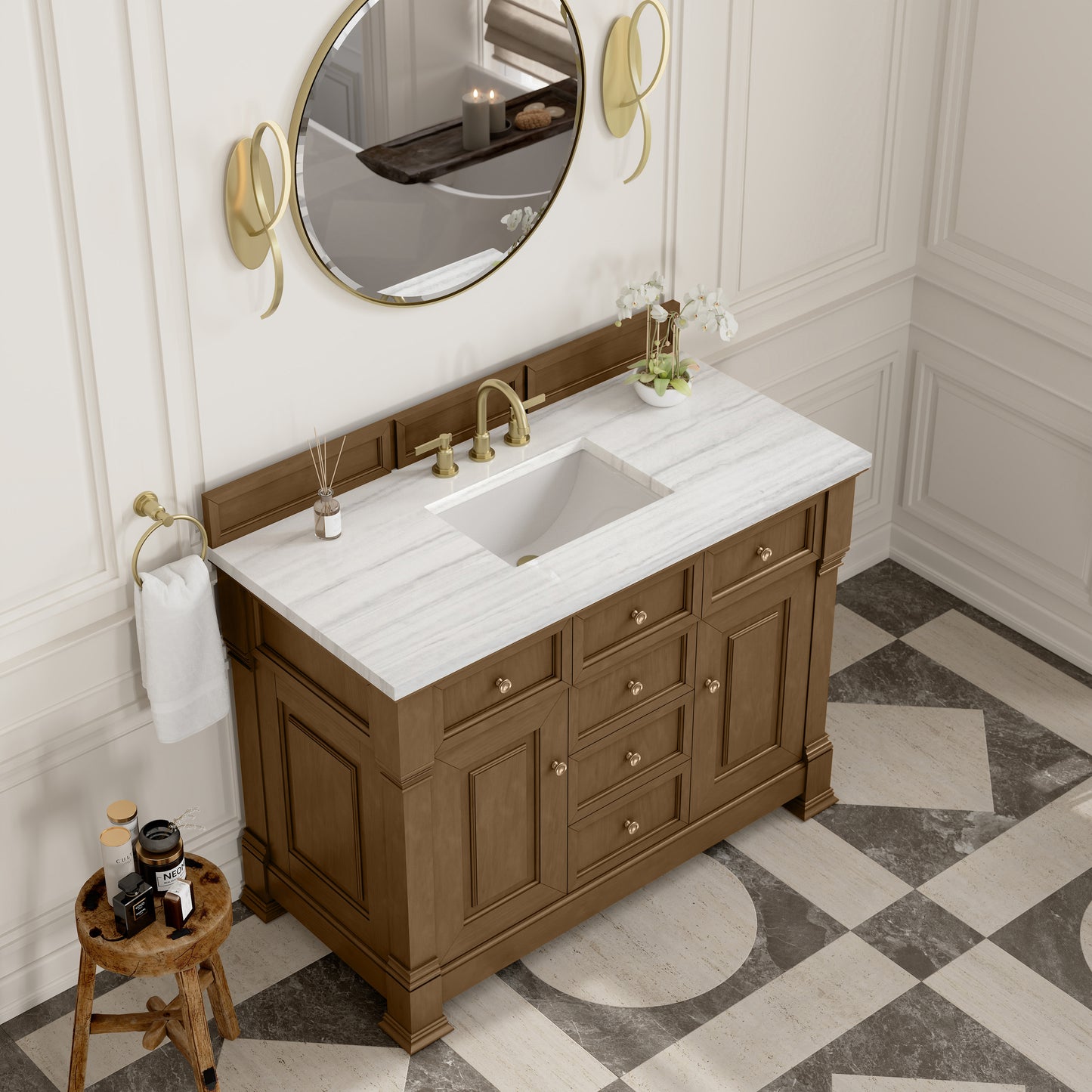 James Martin Brookfield 48" Single Vanity with 3 CM Countertop - Luxe Bathroom Vanities