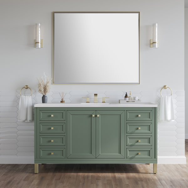 James Martin Chicago 60" Single Vanity with 3 CM Countertop